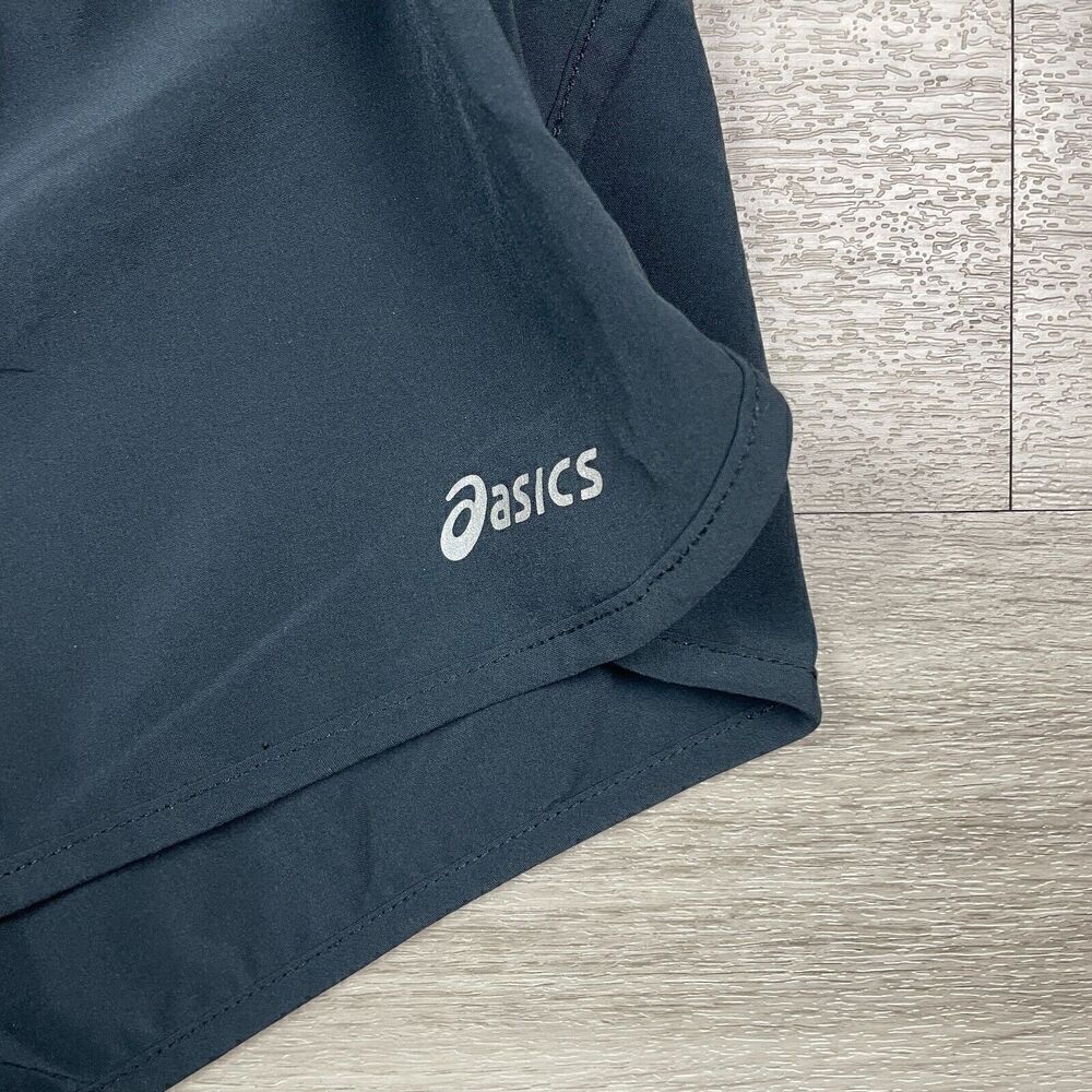 Asics Womens Shorts Small Black Running Napa Valley Marathon Active Athletic - Picture 2 of 11